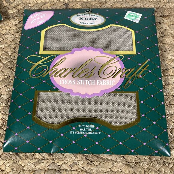 Lot Of‎ 3 Charles Craft Cross Stitch 14ct 20ct Aida Irish Linen - Picture 4 of 10